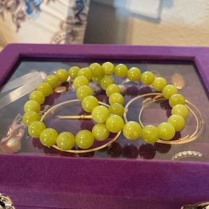Very high quality Green Jade crystal bracelet